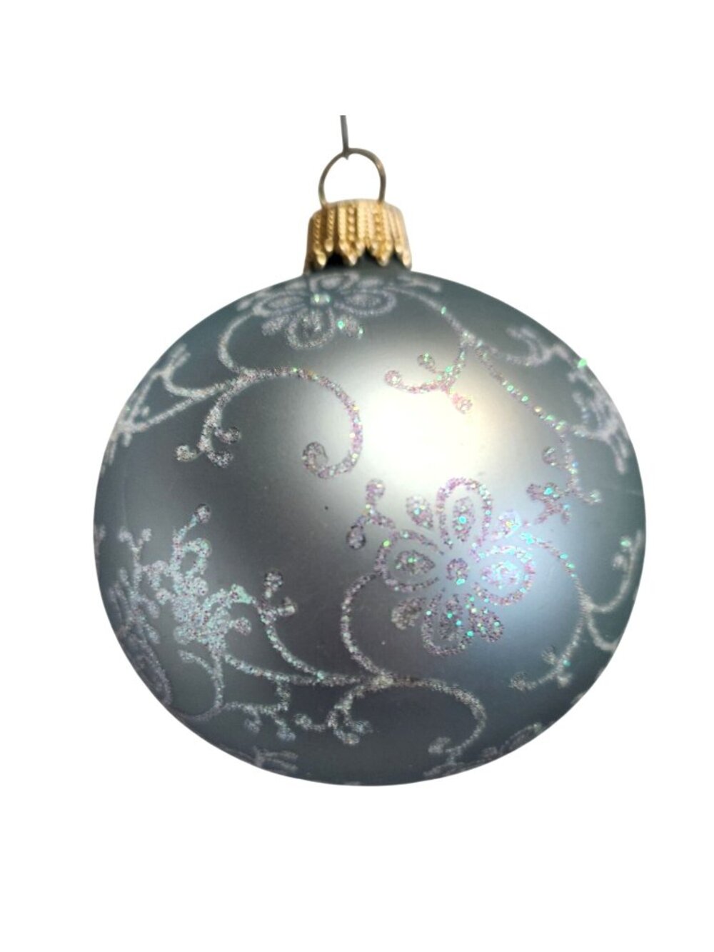 Vintage Krebs Christmas Ball Ornament German Glass Style “K” Mark Holiday Décor